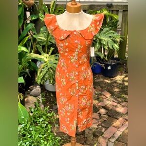 ANTHROPOLOGIE BY Buttondown Dress XS NWT Magic Fabric Floral print RARE